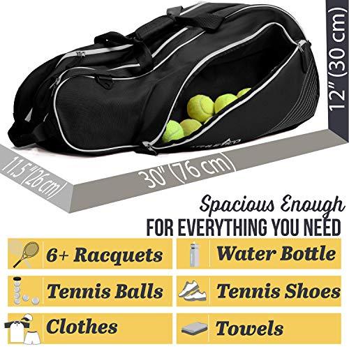 Athletico 6 Racquet Tennis Bag - Image 3