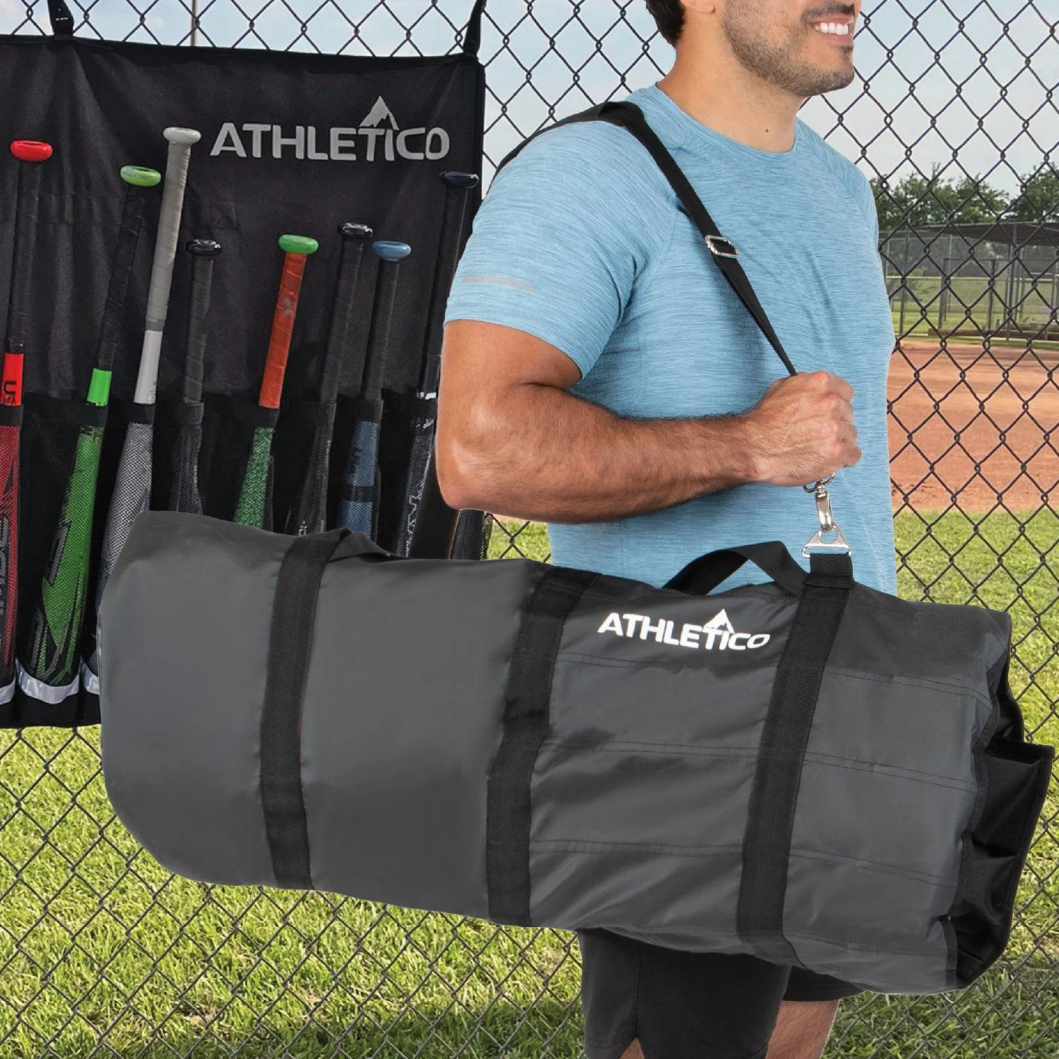 Athletico Baseball 15-Bat Storage Dugout Organizer - Image 3