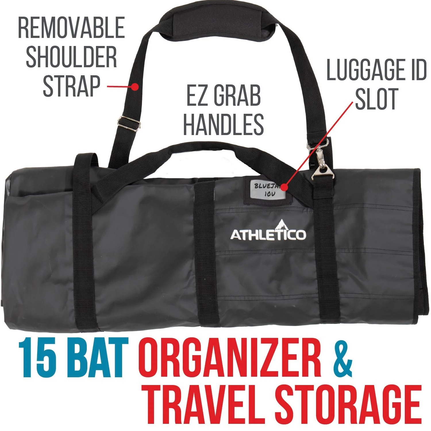 Athletico Baseball 15-Bat Storage Dugout Organizer - Image 5