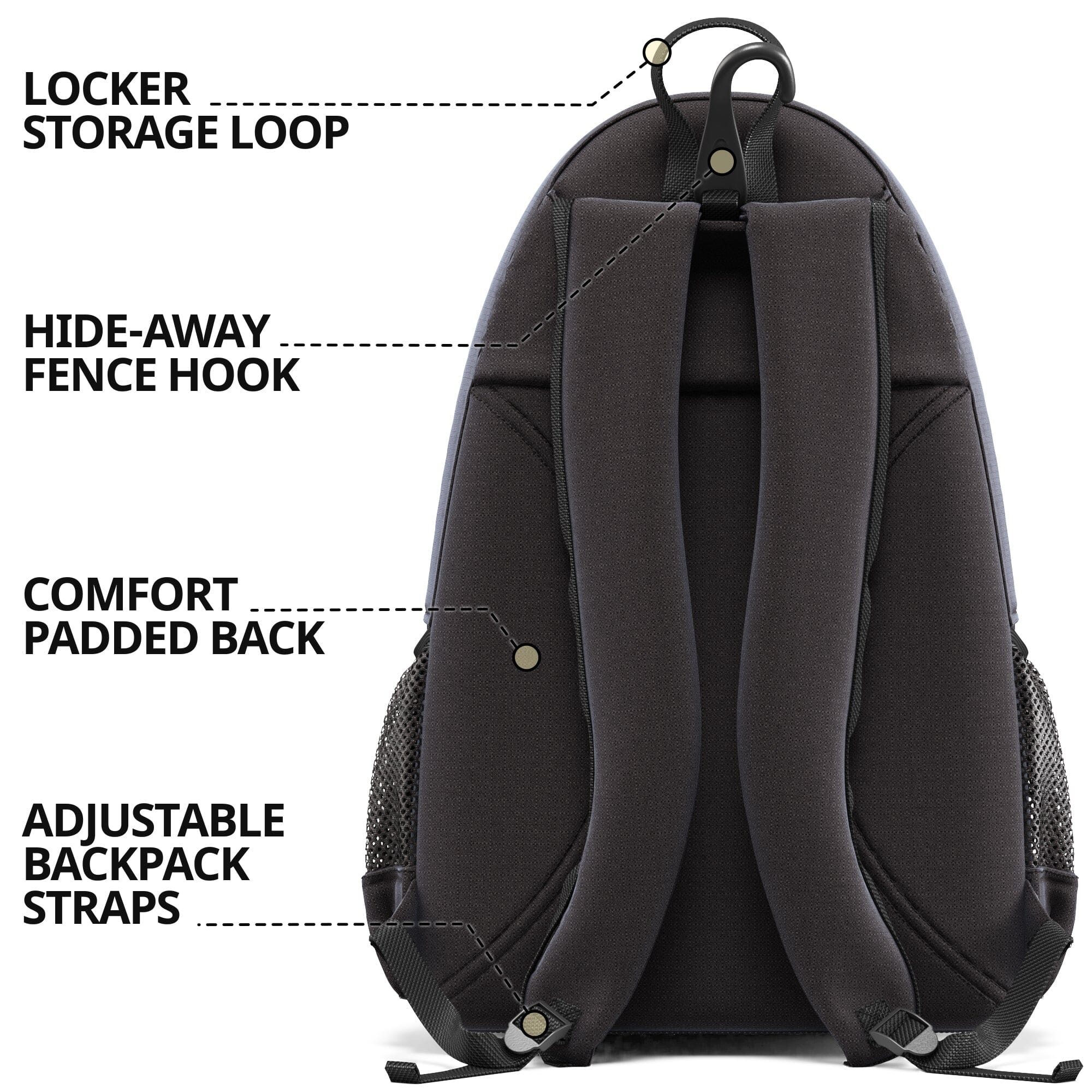 Athletico Compact City Tennis Backpack - Image 3