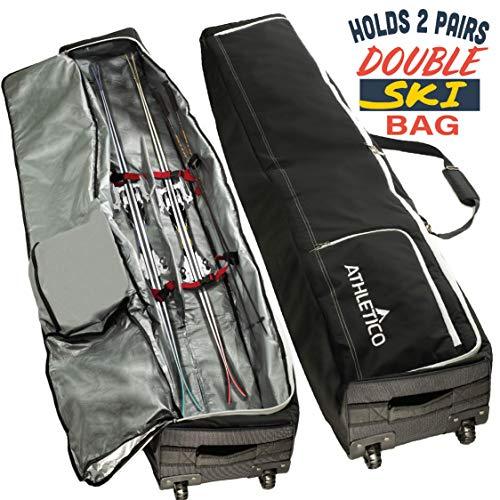 Athletico Rolling Double Ski Bag - Image 10