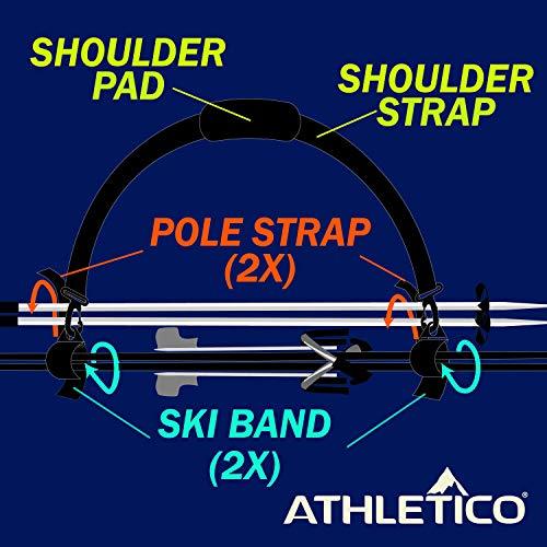 Athletico Ski Carrier Strap & Pole Carrier - Image 4