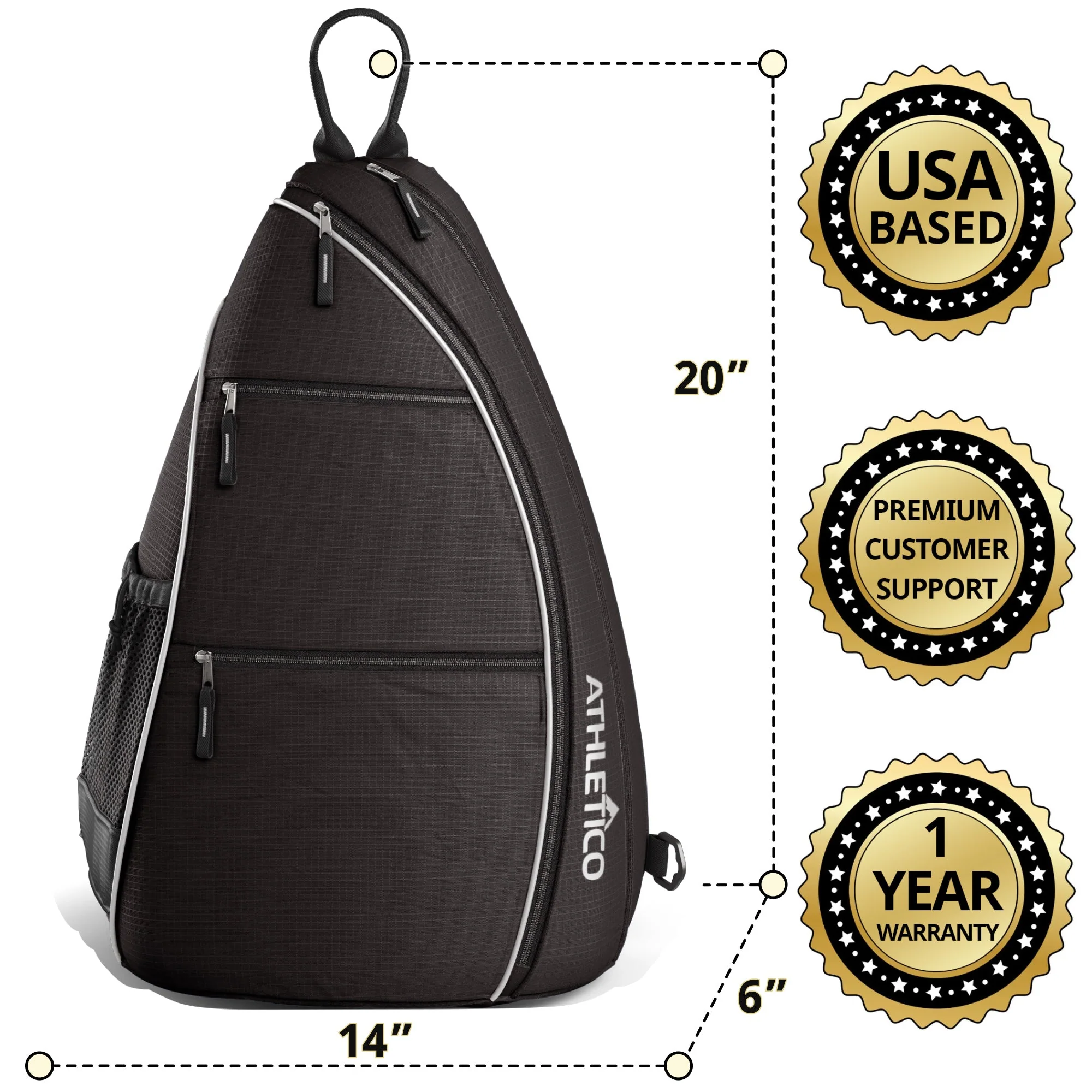 Athletico Pickleball Sling Bag - Image 11