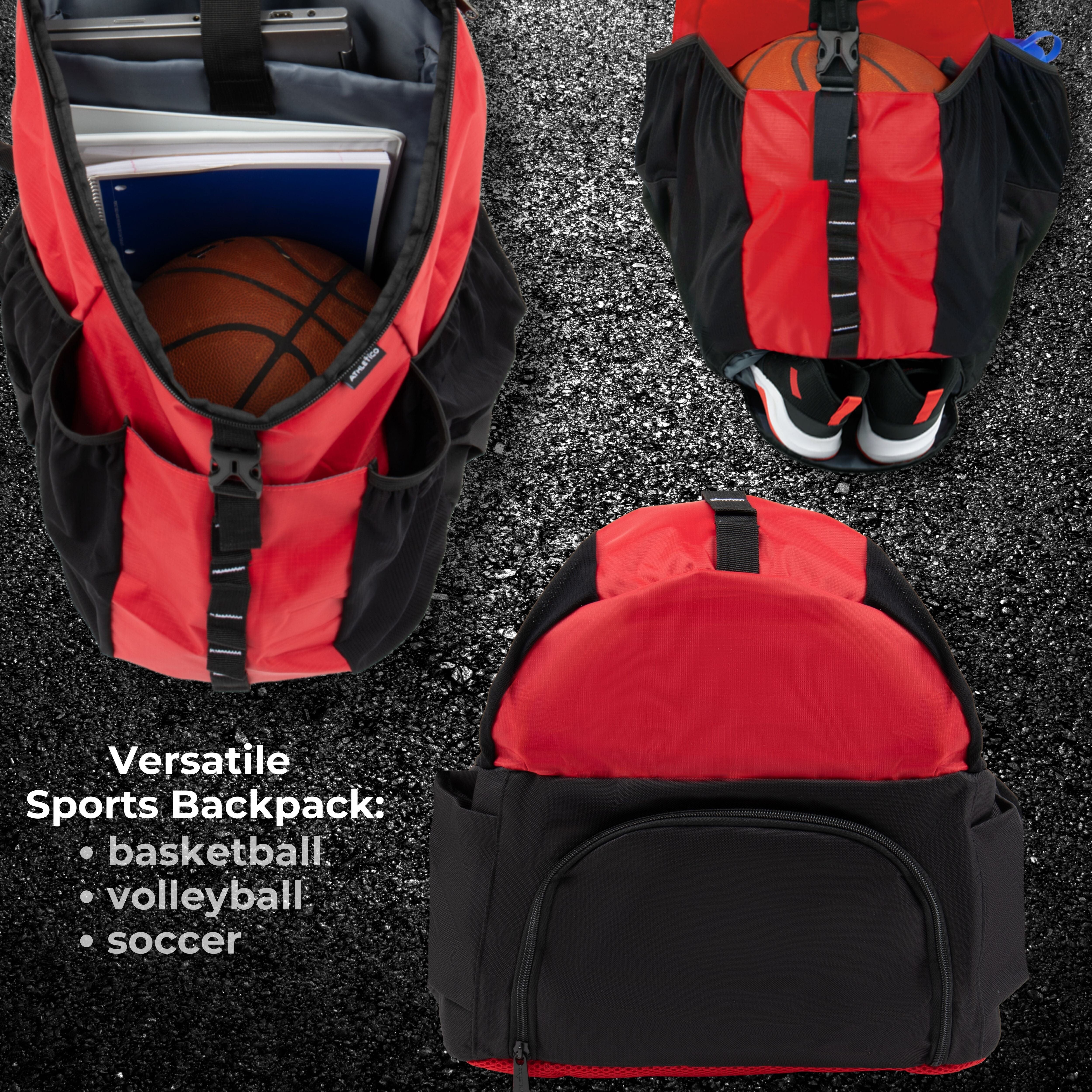 Athletico Streetball Basketball Backpack - Image 10