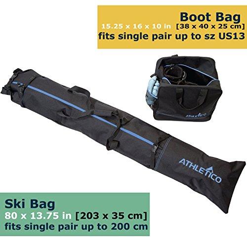 Athletico Two-Piece Ski and Boot Bag Combo - Image 3